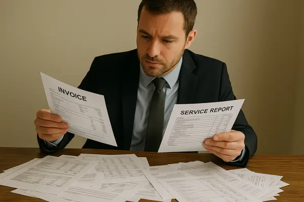A lawyer seating at his office reading legal documents from Menes Lemon Law Firm in Doral, FL - Doral FL A lawyer seating at his office reading legal documents from Menes Lemon Law Firm in Doral, FL - Doral FL