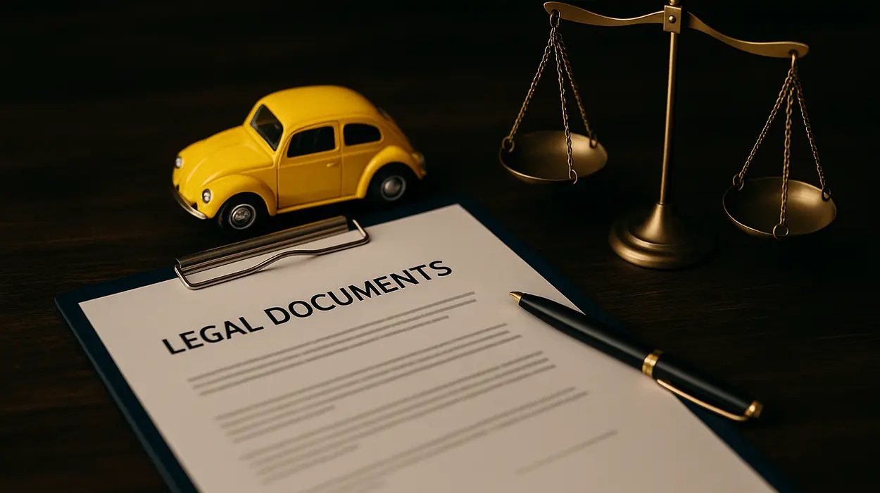 legal documents on top of a desk in a lemon law office from Menes Lemon Law Firm in Miami, FL - Lemon law for GMC Vehicles