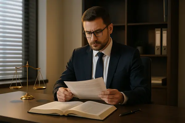 a lawyer reviewing a legal document from Menes Lemon Law Firm in Miami, FL - Lemon law in Miami, FL